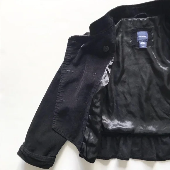 Babygap black corduroy light band jacket EUC 5T - Picture 4 of 6